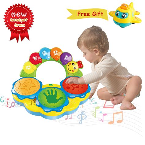 Buy Baby Toys 6 To 12 Months Portable Musical Drums Piano Musical