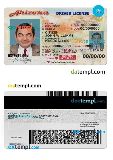 USA Arizona driving license - pretemplstore - Page 1 - 1 | Flip PDF