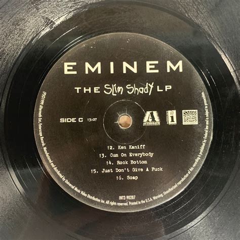 Eminem The Slim Shady Lp 1999 Vintage Vinyl Record 2x Lp Etsy