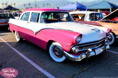 Car Classic Convertible Shiny Retro Vintage Hot Custom Pink