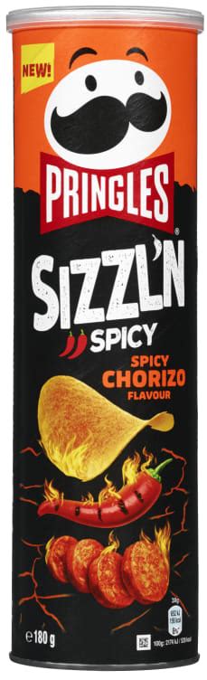 Pringles Sizzlin Spicy Chorizo 180g Kassalapp