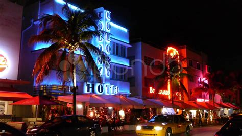 Neon Nightlife South Beach Miami Florida смотреть Обои на рабочий