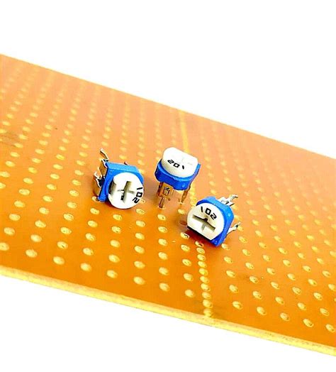 10 Pcs 1k Ohm 102 Trimpot Trimmer Variable Resistor Variabel Vertical