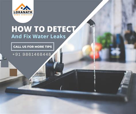 Detect And Fix Water Leaks In Your Home Lokanath Home Services