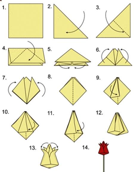 How To Diy Origami Tulip