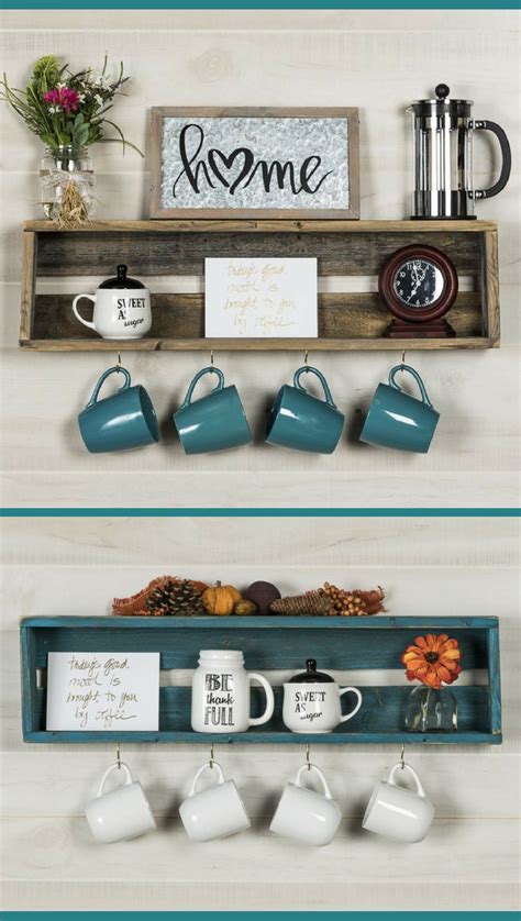 Coffee shelf! Love the teal one! Coffee bar decor, Kitchen ... Procook's kitchen accessories include something for everyone.