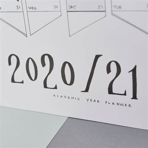 2020 2021 Academic Year Planner By Heather Scott Design