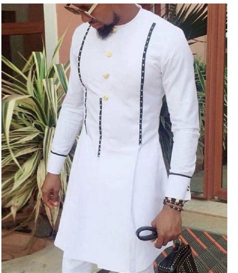 white modern dashiki mens suit white black african wedding style white kaftan dress suit