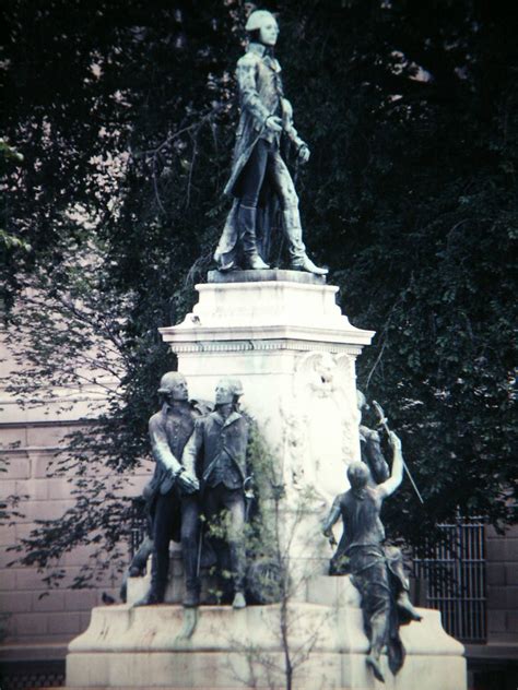 Statue Of Major General Marquis Gilbert De Lafayette In La Flickr