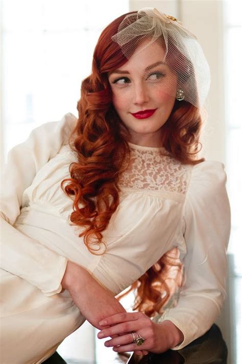 Blog 40s Inspired Bridals At The Woods On Ninth Vintage Red Head