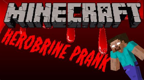 Minecraft Herobrine Prank Hd Youtube