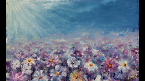 Abstract Flowers Of The Field Spring Flower Oil Painting