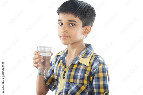 Indian Boy Drinking Water Stock Photo Adobe Stock