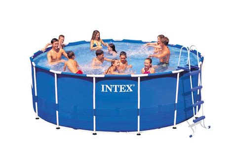 Intex 15 X 48 Metal Frame Above Ground Swimming Pool