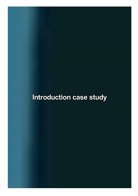 Introduction Case Study By Trenda April Issuu