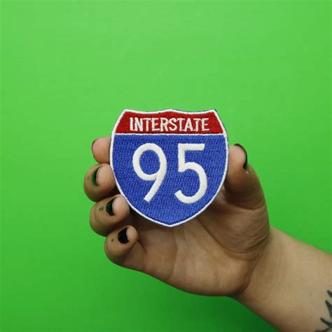 Interstate 95 I 95 Freeway Sign Embroidered Iron On Patch