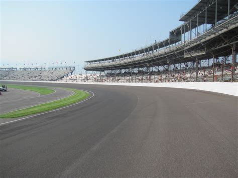 As with any other track over 1.5 miles long. Turn one, Indianapolis Motor Speedway | Indianapolis motor ...