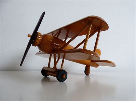 Wooden Airplanevintage Wooden Toys Etsy Wooden Airplane Wooden