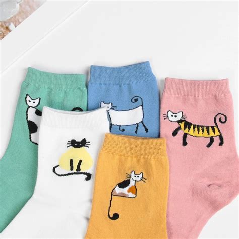 Buy Fashion Cartoon Animal Cute Short Socks Women