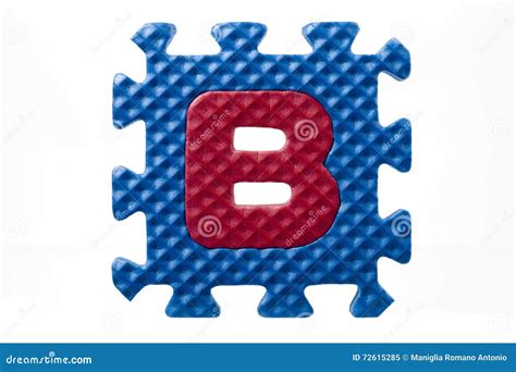 Rubber Alphabet Puzzle With Letter B Stock Image Image Of Literacy