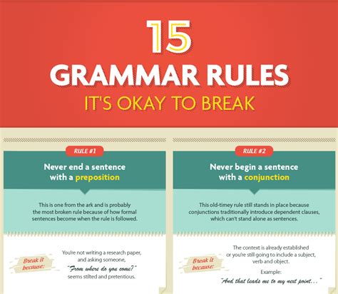15 Grammar Rules It's Okay to Break (Infographic) - The Expert Editor