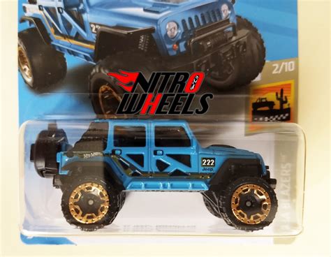 Hot Wheels Baja Blazers Jeep Wrangler Azul 4000 En Mercado Libre