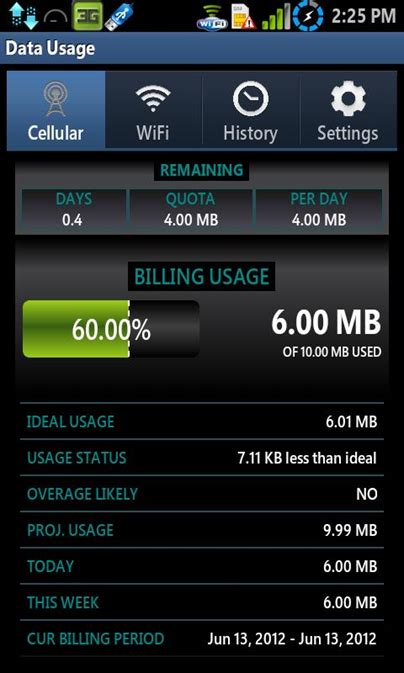 Please check the attached screen shot for further understanding. Top 10 Data Usage Monitor Apps for Android