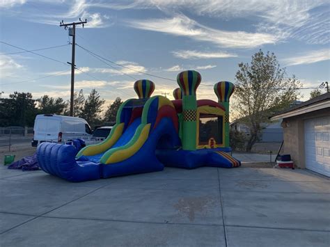 Balloon Bounce House Combo Slide Jumper Rentals Plus Slide