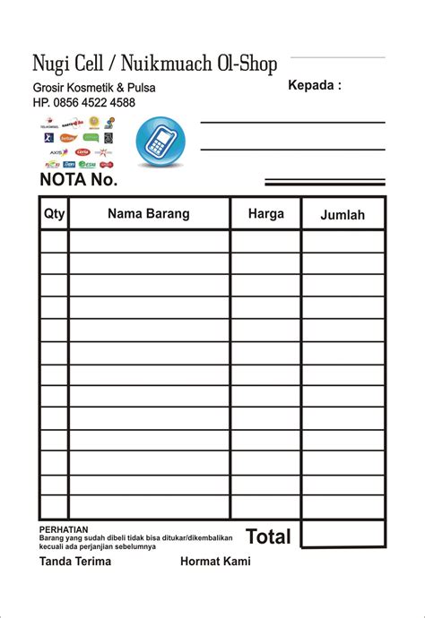 Harga pulsa telkomsel naik biasanya pada akhir tahun. Jual Nota Murah Logo Full Color - NSC BOJONEGORO | Tokopedia