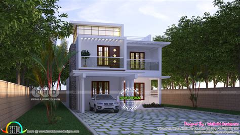 2250 Square Feet 4 Bedroom Modern Home Kerala Home Design And Floor