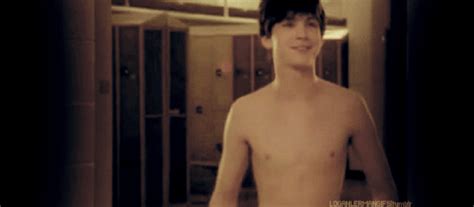 Logan Lerman Shirtless