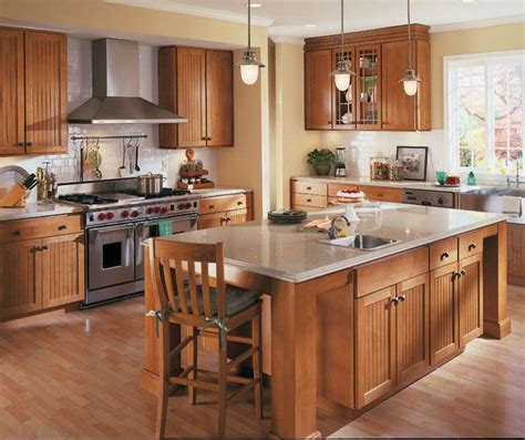 Collection in maple kitchen cabinets with coffee glaze maple kitchen cabinets. Homecrest Maple Bayport, Toffee stain | Kitchen cabinet ...