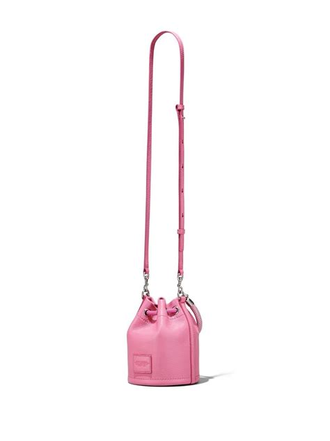 Marc Jacobs The Leather Micro Bucket Bag In Pink Modesens