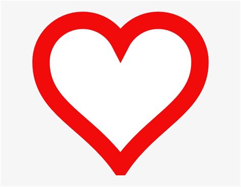 Heart Outline Clip Art At Clker Com Vector Clip Art Red Heart Outline