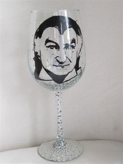 Hand Painted Wine Glass Set Of 2 The Munsters Tv Show Etsy