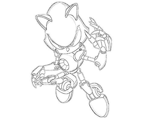 26 Classic Metal Sonic Coloring Pages Fixed And Vegan