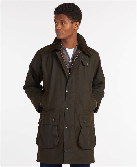 Classic Northumbria Wax Jacket In Olive Barbour