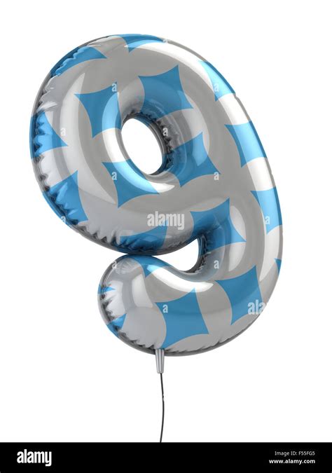 Number 9 Balloon 3d Illustration Stock Photo Alamy