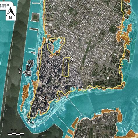 Comparing 100 Year Floodplain For Lower Manhattan Developed By Fema