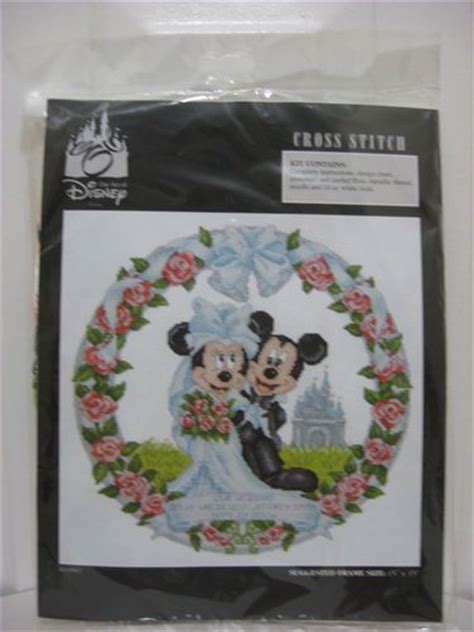 Two of disney's most famous characters, mickey and his sweetheart minnie, are featured on this counted cross stitch design from dimensions. Disney mickey and minnie wedding counted cross stitch kit ...