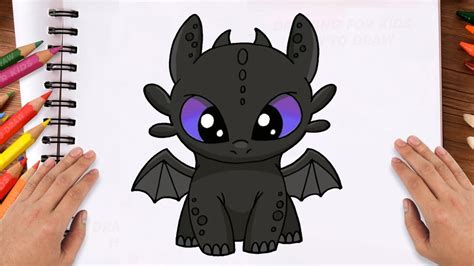 How To Draw Toothless How To Train Your Dragon Youtube