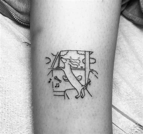 Artist Uses Simple Black Lines To Create Quirky And Humorous Tattoos