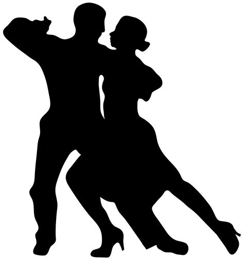 Dancing Couple Silhouette Png Clip Art Image Dancing Couple