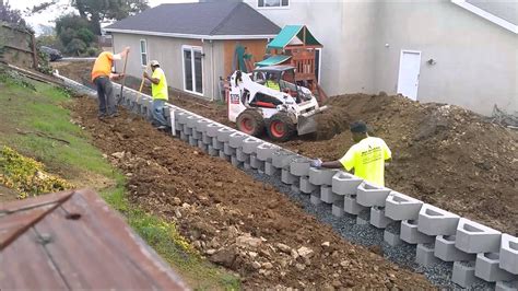 Drainage And Backfill Retaining Wall Construction Benicia Ca Time