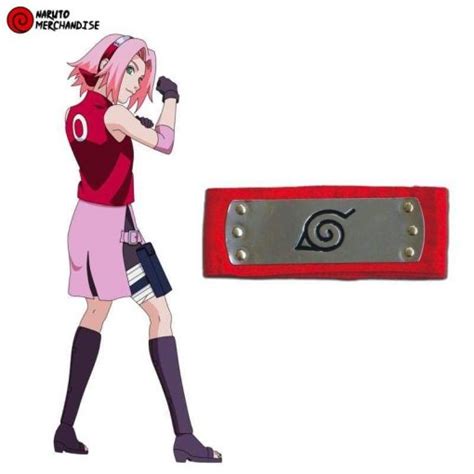 Naruto Headband Sakura Haruno Hidden Leaf Village Naruto Apparel