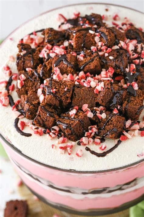 Peppermint Cheesecake Brownie Trifle Life Love And Sugar