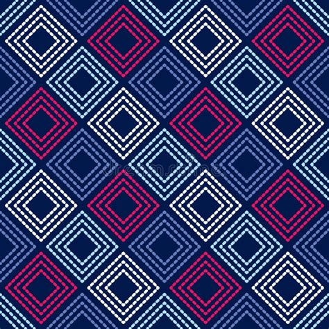 Trendy Seamless Pattern Designs A Mosaic Of Quadrangles From The Dash
