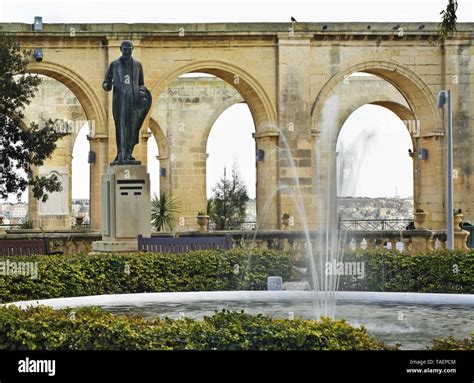 Upper Barrakka Garden In Valletta Malta Stock Photo Alamy