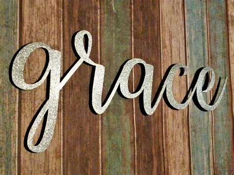 Share inspiration, beliefs, words of wisdom and maybe even some polite suggestions to your guests with some of kohl's wonderful wall signs. Grace Sign Farmhouse Wall Decor Grace Wall Art Rustic Word