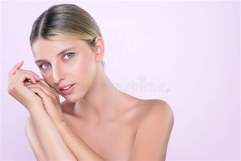 Alluring Beautiful Woman With Perfect Smooth And Clean Skin Portrait